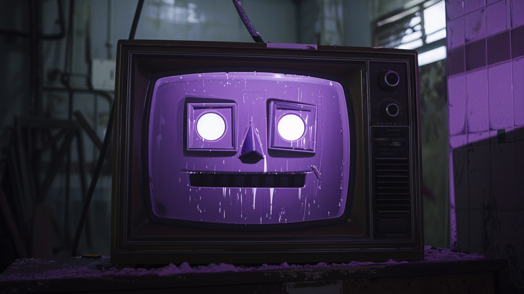 Tv scherm met een gezicht symboliseert gratis AI video tool