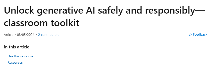 screenshot van de AI toolkit micrsoft in het Engels